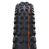 Schwalbe Magic Mary Snakeskin Soft Folding TLE downhill and enduro mountain bike tyre with tread pattern and sidewall details