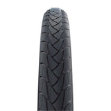 Schwalbe Marathon Plus Evo SmartGuard puncture-resistant e-bike tyre showcasing tread pattern and sidewall design.