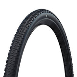 Schwalbe G-One RX Pro Super Race folding tubeless gravel and E-bike ready tyre, showing tread pattern and sidewall details.