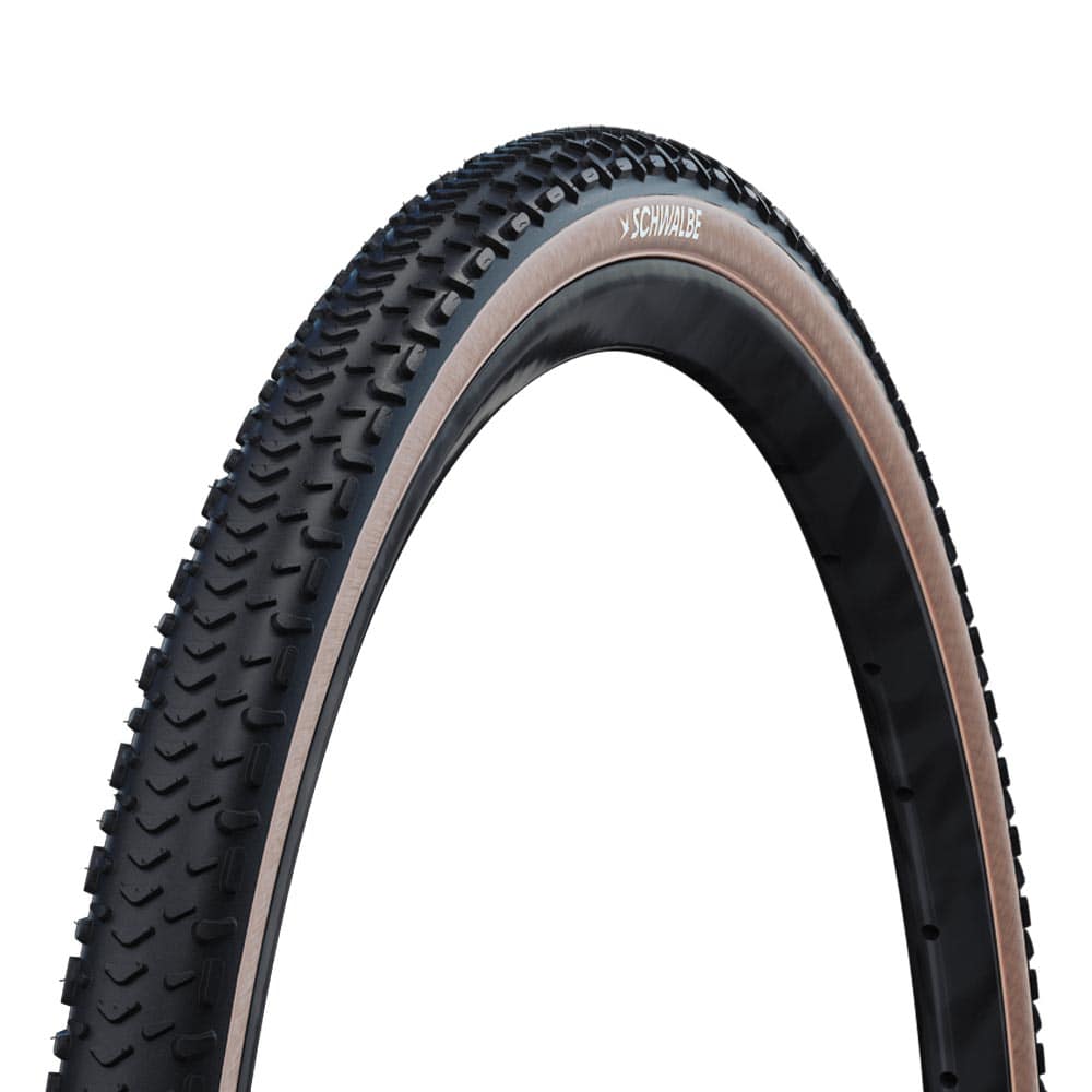 Schwalbe G-One RX Pro Super Race folding TLR gravel and e-bike ready tyre with tread pattern and sidewall details.