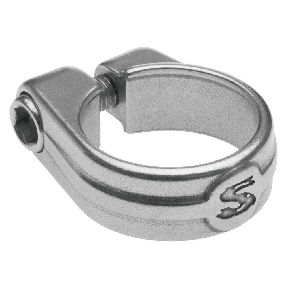 Passport standard saddle clamp for twin-railed bike saddles and seat post accessories, showing metal construction and mounting mechanism.