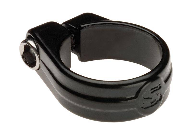 Passport standard saddle clamp for twin-railed saddles and seat post accessories, black metal component for bike cycling.