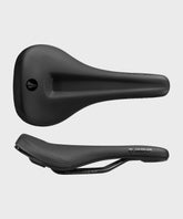 SDG Bel Air V3 Max Steel Rail Saddle Black Microfibre Top / Black Base