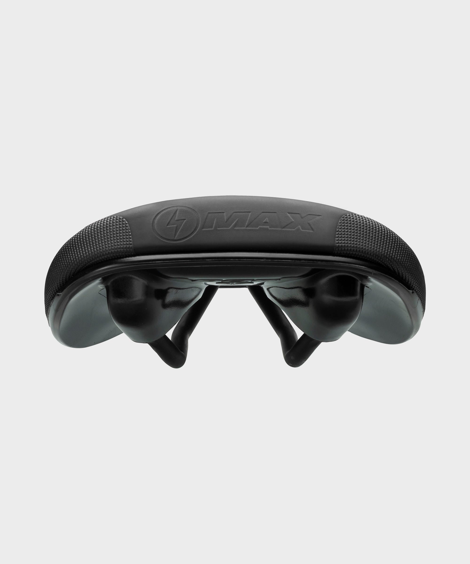 SDG Bel Air V3 Max Steel Rail Saddle Black Microfibre Top / Black Base