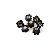 Set of 10 M Part 1-inch star nuts for 22.2mm steerer tubes, bicycle component refill pack with threaded nuts for headset installation.