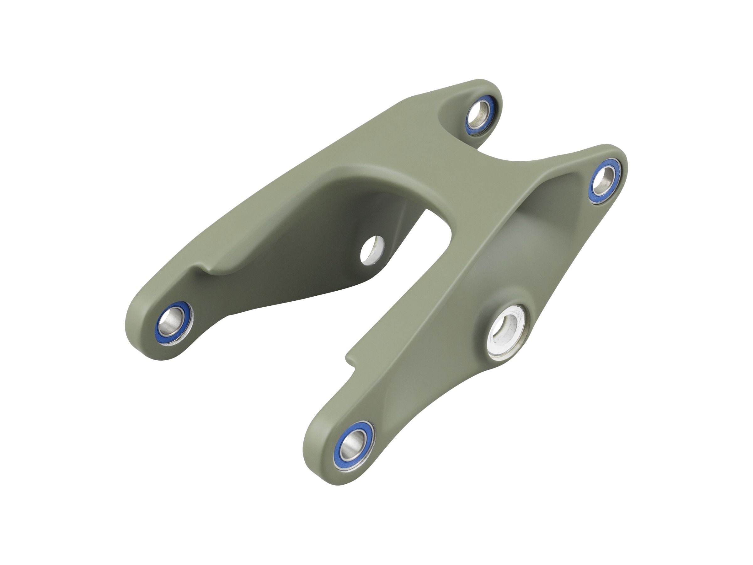Trek Slash 29 frame linkage part for 2022 model, suspension upgrade component, black metal with visible mounting points.