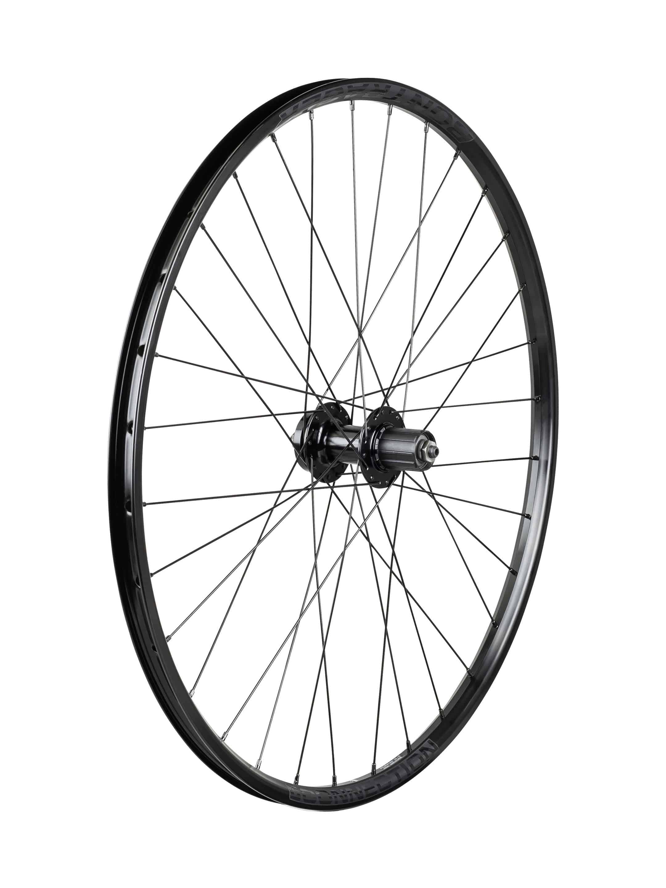 Bontrager Connection 27.5-inch MTB wheel with 6-bolt disc brake mount, double-wall rim, 32 holes, Presta valve for mountain biking.