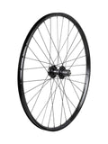 Bontrager Connection 27.5-inch MTB wheel with 6-bolt disc brake mount, double-wall rim, 32 holes, Presta valve for mountain biking.