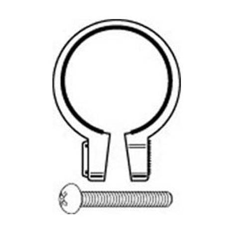 Cateye SP-8 clamp for handlebars, secure mount for cycling accessories, fits 31.0-34.5mm handlebars, durable black metal.