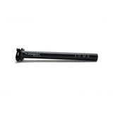 Thomson Masterpiece carbon fiber seatpost with titanium hardware and alloy clamp, lightweight bike component for performance cycling.