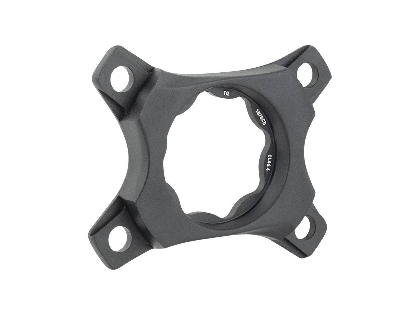 Praxis 1X SRAM Spider for Domane+ SLR 2025, black 1x chainring spider, bicycle component for drivetrain upgrade.