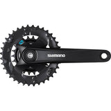 Shimano Altus FC-M315 36/22 MTB crankset with 170mm black chainset for 7/8-speed bikes, without chainguard.