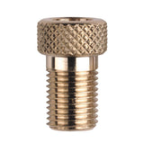 Weldtite valve adaptor caps converting Presta to Schrader car valve connection for bicycle or vehicle tires.