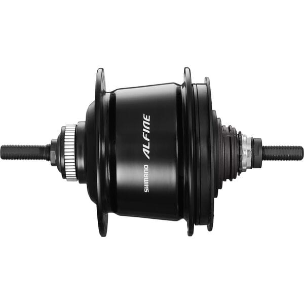 Shimano Alfine SG-S7001 8-speed internal hub gear with center-lock disc brake compatibility, shown on bike component.