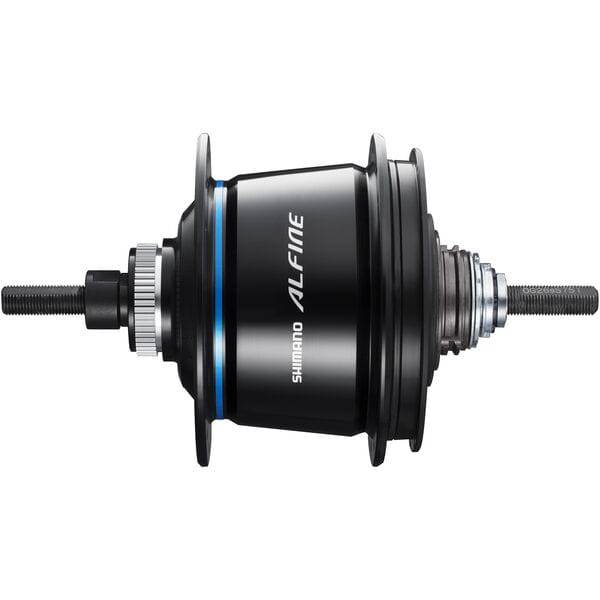 Shimano Alfine SG-S7051 8-speed internal hub gear with center-lock disc compatibility, mounted on a bicycle wheel.