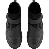Shimano GE9 GORE-TEX mountain bike shoes with BOA Fit System, showing the waterproof design and sporty cycling footwear style.