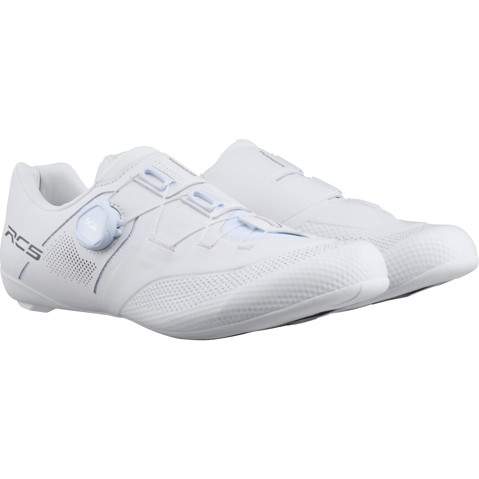 Shimano RC5 Road Cycling Shoes with BOA Fit System and carbon midsole, shown in black with sleek design and secure closure.