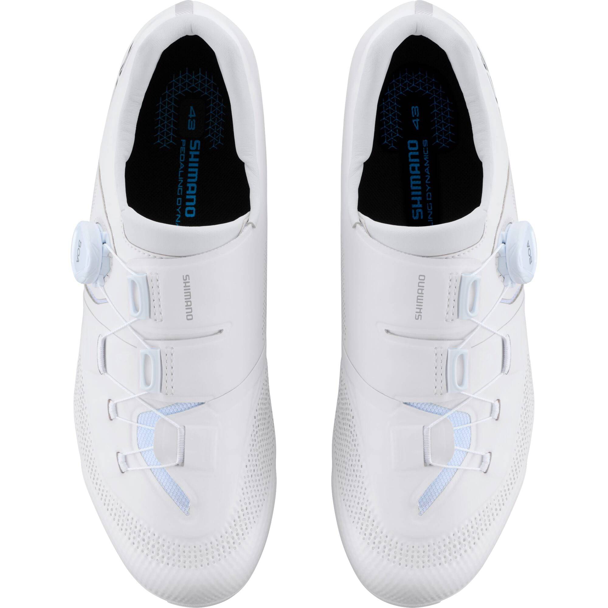 Shimano RC5 Road Cycling Shoes with BOA Fit System and carbon midsole, shown in black with sleek design and closure dials.