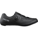 Shimano RC5 Road Cycling Shoes with BOA Fit System and carbon midsole, featuring sleek black design and secure closure system.