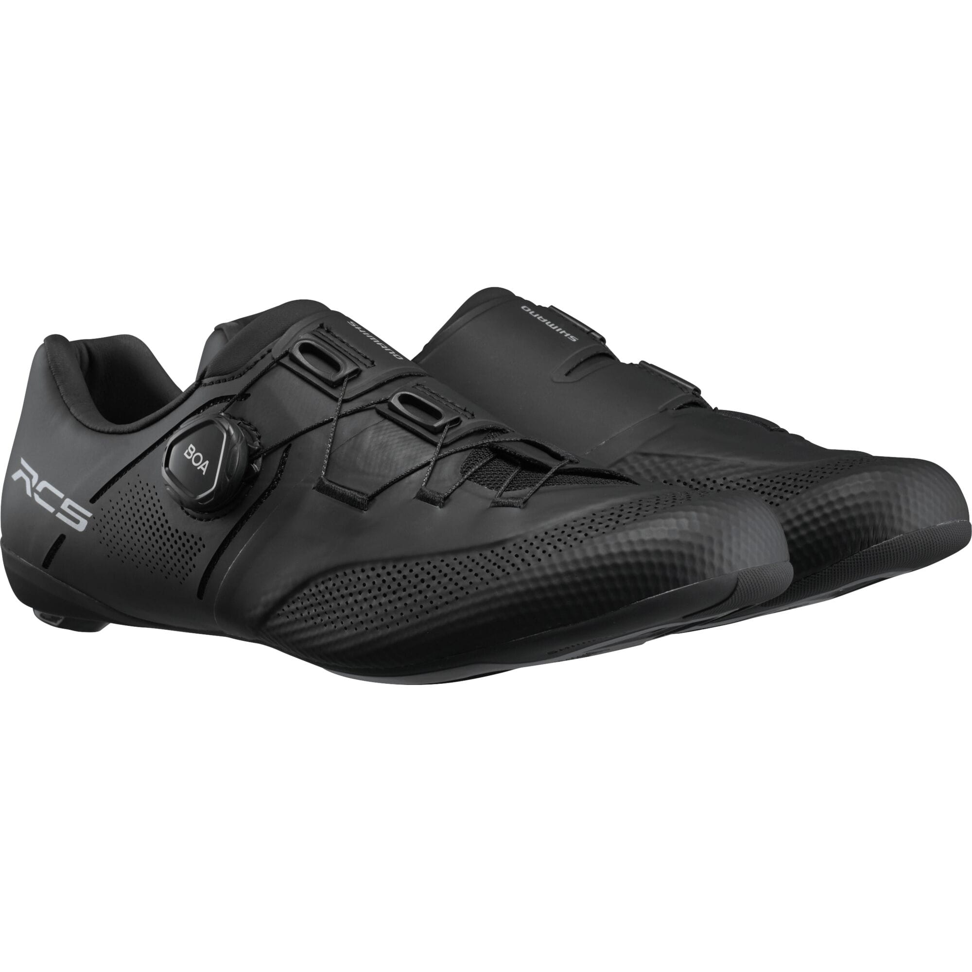 Shimano RC5 Road Cycling Shoes RC503 with BOA Fit System and carbon midsole, shown in a racing bicycle shoe style.