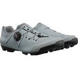 Shimano XC3 mountain bike shoes with BOA Fit System and SPD compatibility, black with logo, suitable for mountain biking.