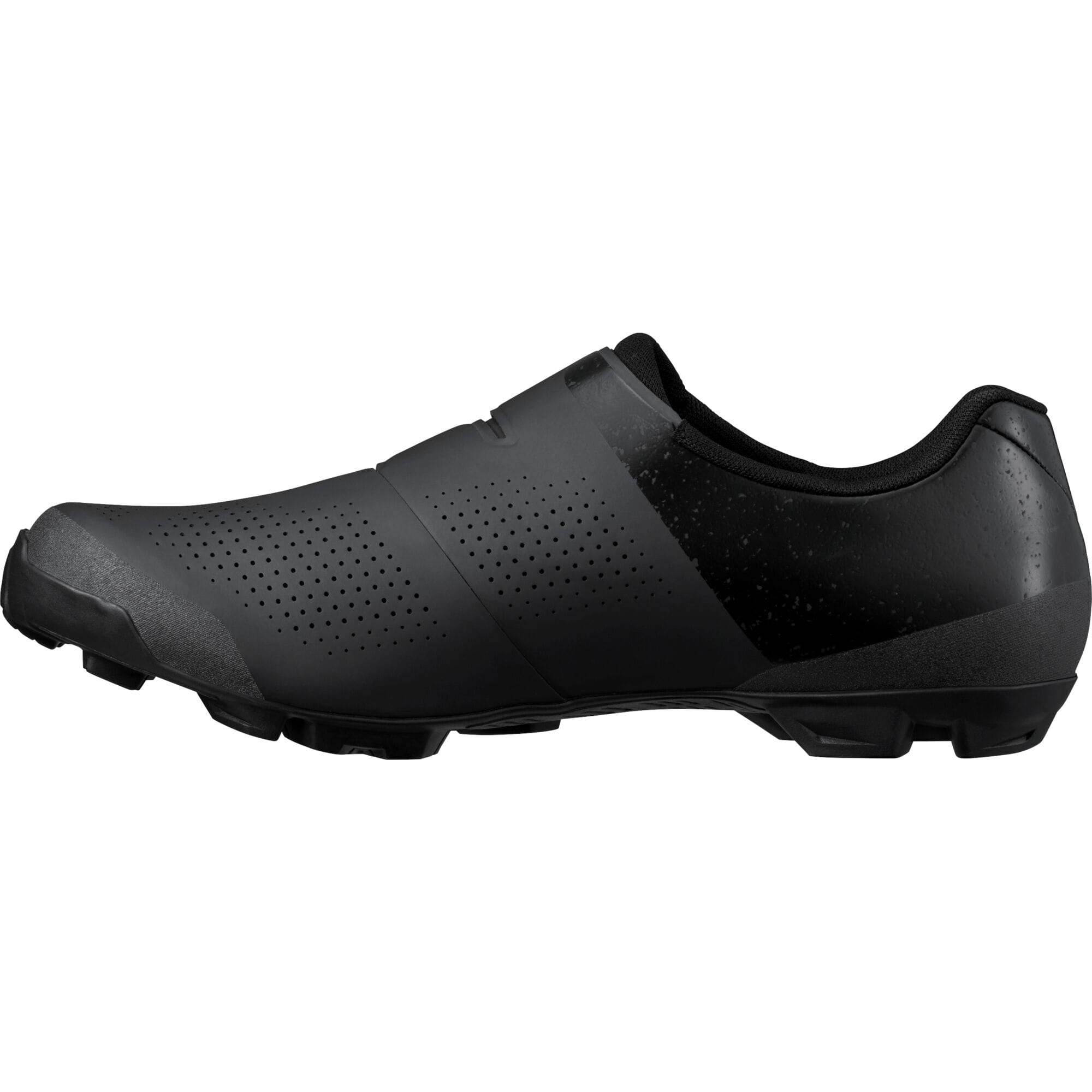 Shimano XC3 mountain bike shoes with BOA Fit System and SPD compatibility, shown in black with textured upper and cleat mount.