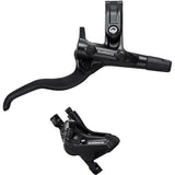 Shimano Deore hydraulic disc brake lever and 4-piston caliper set for mountain bikes, black finish, components for bike braking system