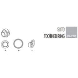 Elite Toothed Ring Kit for Elite Direct Drive Home Trainers – Suito, Direto XR, Justo Compatible | Swinnerton Cycles