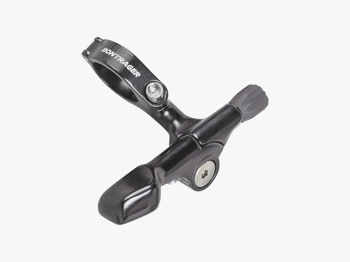 Bontrager Line Dropper Under-Bar Seatpost Lever in black for 1x drivetrain bikes, component for bike dropper seatpost control.