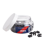 Joe's No Flats Presta valve key tool for tubeless tire maintenance, shown with multiple components in a box.