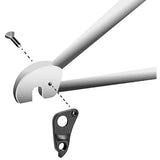 M Part gear hanger for Specialized bikes, durable bike component for frame protection, replacement gear hanger close-up image.