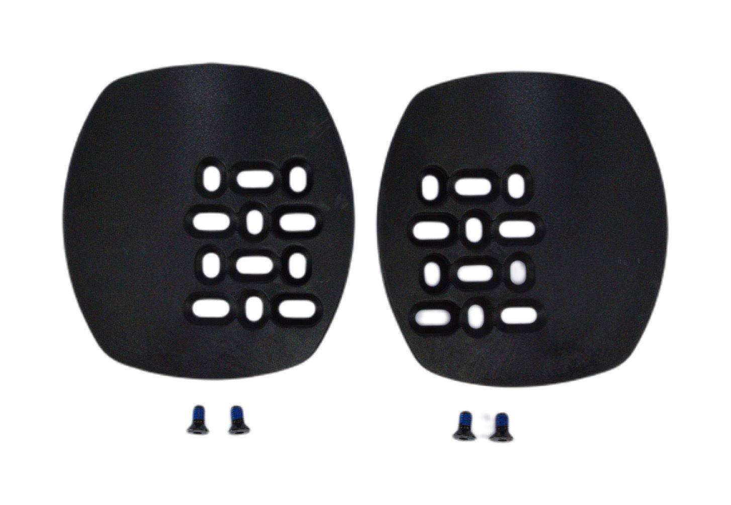 Vision brand left and right armrest pad plates for steering system replacement and upgrade, showing close-up of the component.