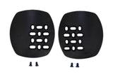 Vision brand left and right armrest pad plates for steering system replacement and upgrade, showing close-up of the component.