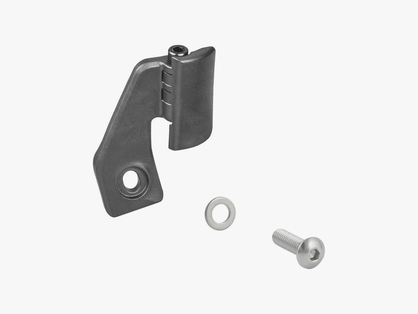 Trek Carbon Road Bike Chainkeeper in black, an adjustable component for chain stability on a lightweight Trek road bike.