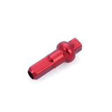 Halo Alloy Dsn Nipples for Aero Spokes, lightweight corrosion-resistant wheelset components, pack of 50 for bike maintenance.