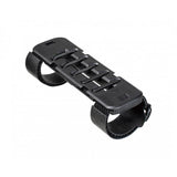 Topeak Fastfuel Platform Small black bike gel pack holder with FastFuel clip and cutter, designed for bike accessories.