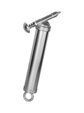 Bontrager Silver Grease Gun for bike maintenance, workshop tool compatible with 90ml cartridges, used for lubrication and servicing.