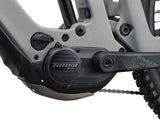 Giant Reign Advanced E+ 2 2026 e-mountain bike with SyncDrive Pro 3 motor, shown outdoors on rugged mountain trail.