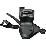 Shimano Tiagra SL-4700 10-speed mechanical flat bar shifter for road bikes, showing the gear lever and brake lever in detail.