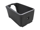 Trek Fetch+ 4 cargo box in black, 109x52x70cm, bike storage and luggage accessory installed on a bicycle.