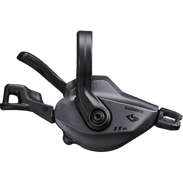 Shimano Deore XT SL-M8130 11-speed right-hand band-on shift lever for mountain bike components, featuring ergonomic design.