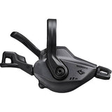 Shimano Deore XT SL-M8130 11-speed right-hand band-on shift lever for mountain bike components, featuring ergonomic design.