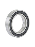 Silver Bontrager 6802 LLH replacement hub bearing for Bontrager bike hubs, showing the bearing's detailed metal components.