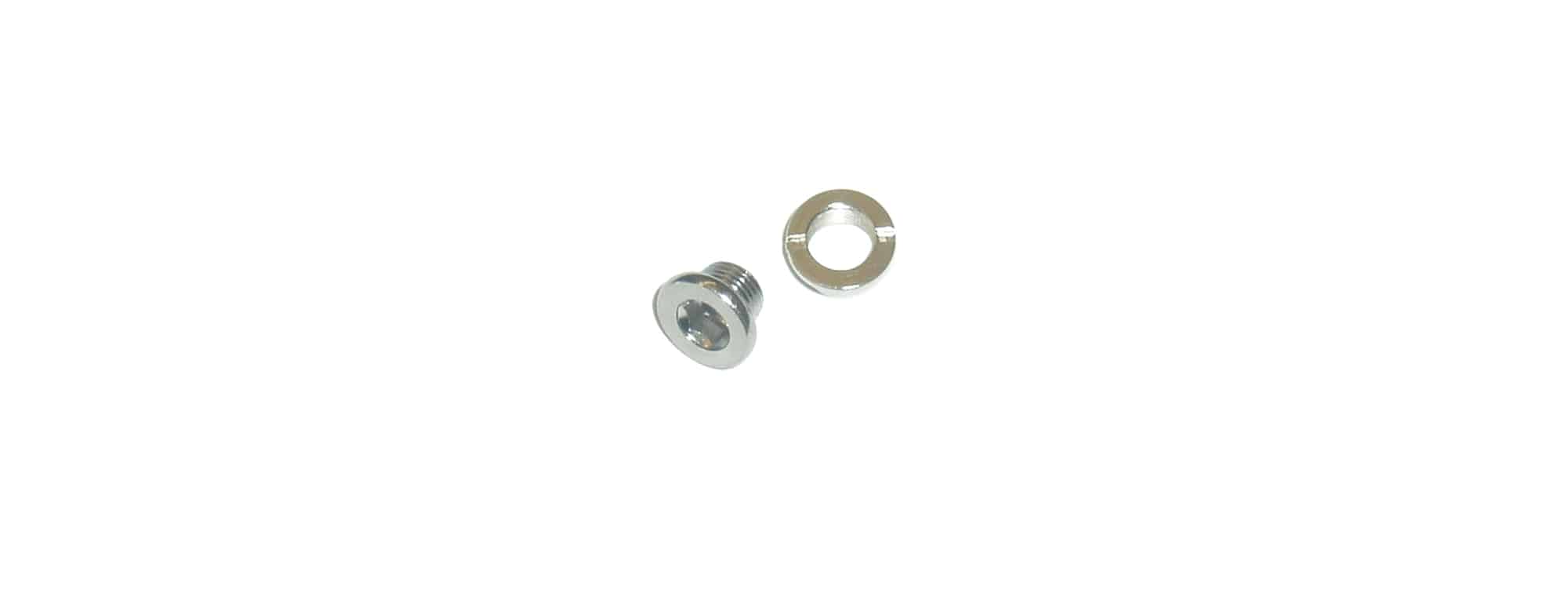Trek Chainring-Style Rear Derailleur Hanger Fastener replacement component for bicycle derailleur attachment.