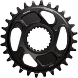 Shimano Deore XT SM-CRM86 single chainring for XT M8200 12-speed MTB drivetrain, shown in a close-up image.
