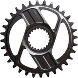 Shimano XTR SM-CRM96 single chainring for 12-speed MTB bike, featuring black finish and integrated bolt holes for XTR M9200 M9220 components.
