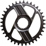 Shimano XTR SM-CRM96 single 12-speed MTB chainring for XTR M9200 M9220 mountain bike components, shown with teeth detail.