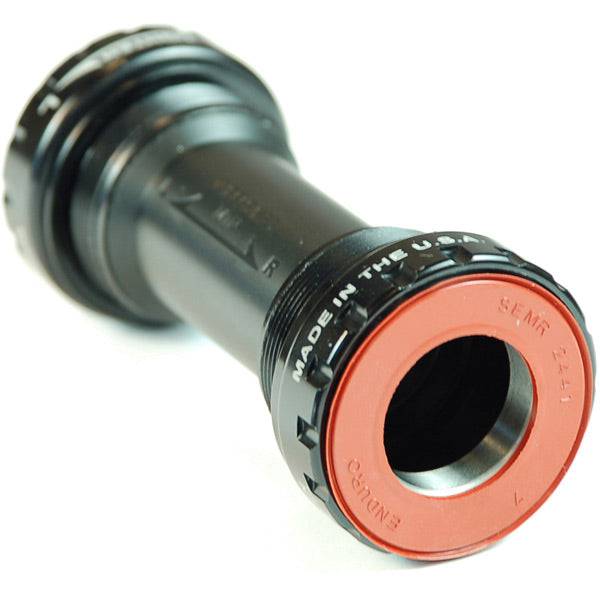 Black Wheels Manufacturing BSA threaded frame ABEC-3 bearings for 22/24mm cranks, shown installed on bike components.