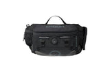 Black Ergon BA Hip Pack, a compact compression hip bag designed for stable enduro and gravel rides, with adjustable straps.