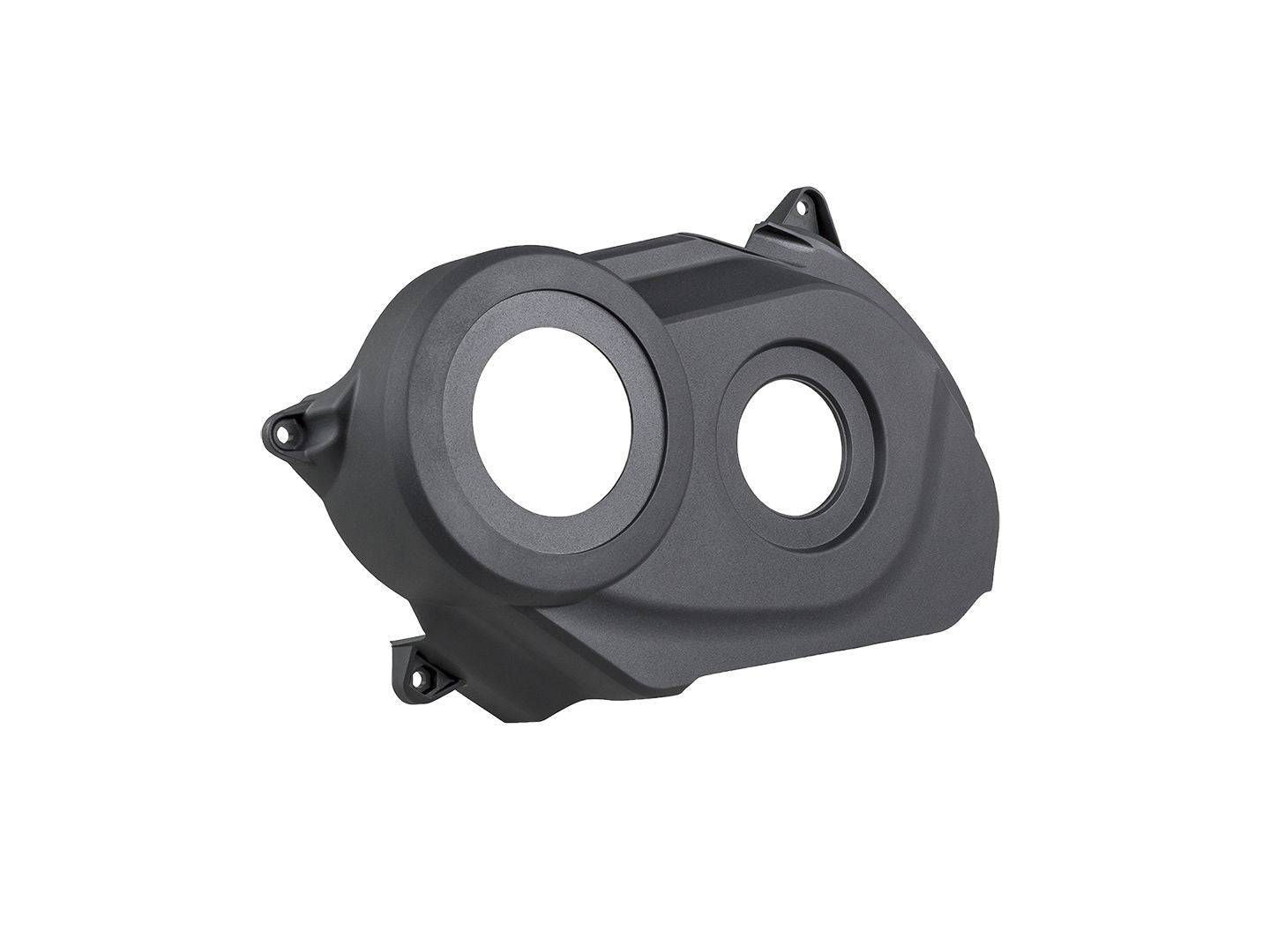 Trek 2018 Powerfly black motor chainguide for non-drive side e-MTB, designed for off-road mountain biking components